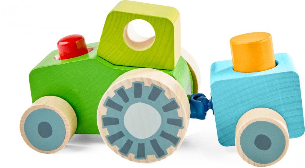 HABA Kleinkindwelt Entdeckerfahrzeug Traktor 2013391001