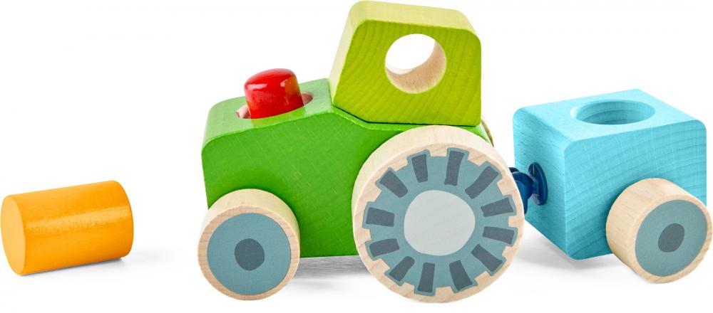 HABA Kleinkindwelt Entdeckerfahrzeug Traktor 2013391001