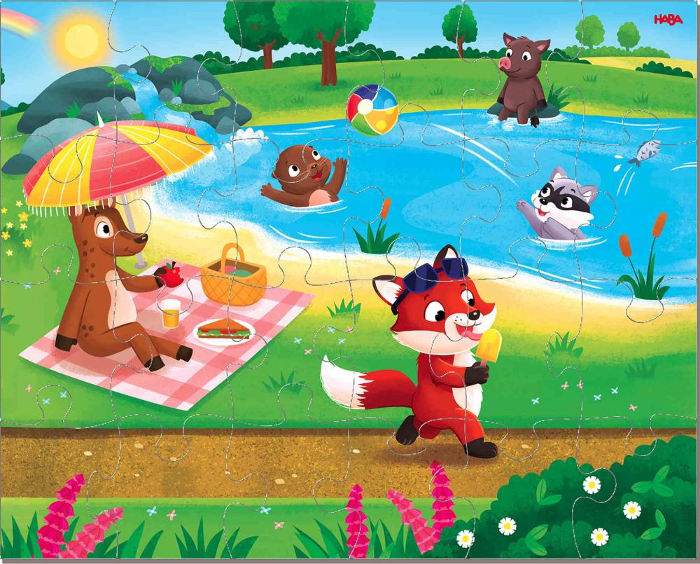 4x24 Teile HABA Kinder Puzzle Jahreszeiten 2013402001