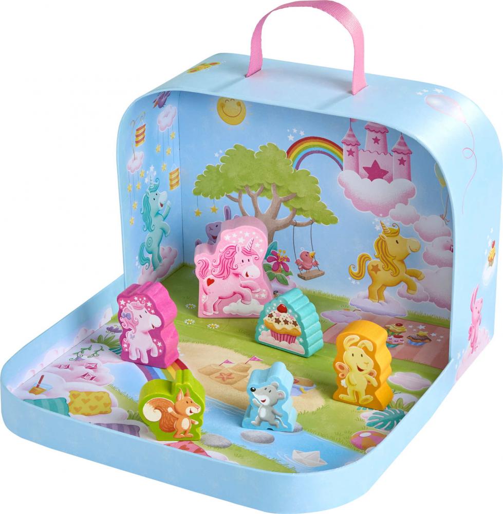 HABA Kleinkindwelt Spielwelten Spielwelt im Koffer Einhornglitzerglück 2014171001