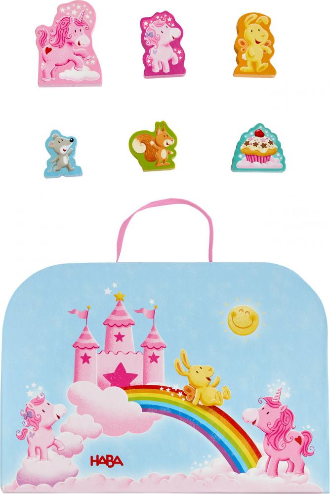 HABA Kleinkindwelt Spielwelten Spielwelt im Koffer Einhornglitzerglück 2014171001