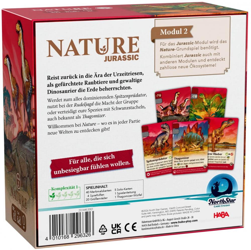 HABA Familienspiel Strategiespiel Nature Jurassic 2014463002