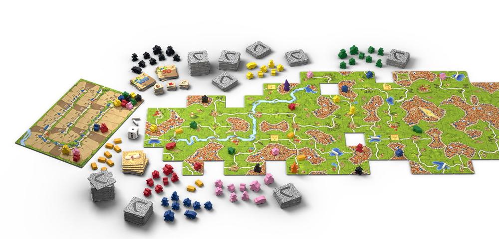 Hans im Glück Familienspiel Strategiespiel Carcassonne Big Box Version 2021 HIGD0119