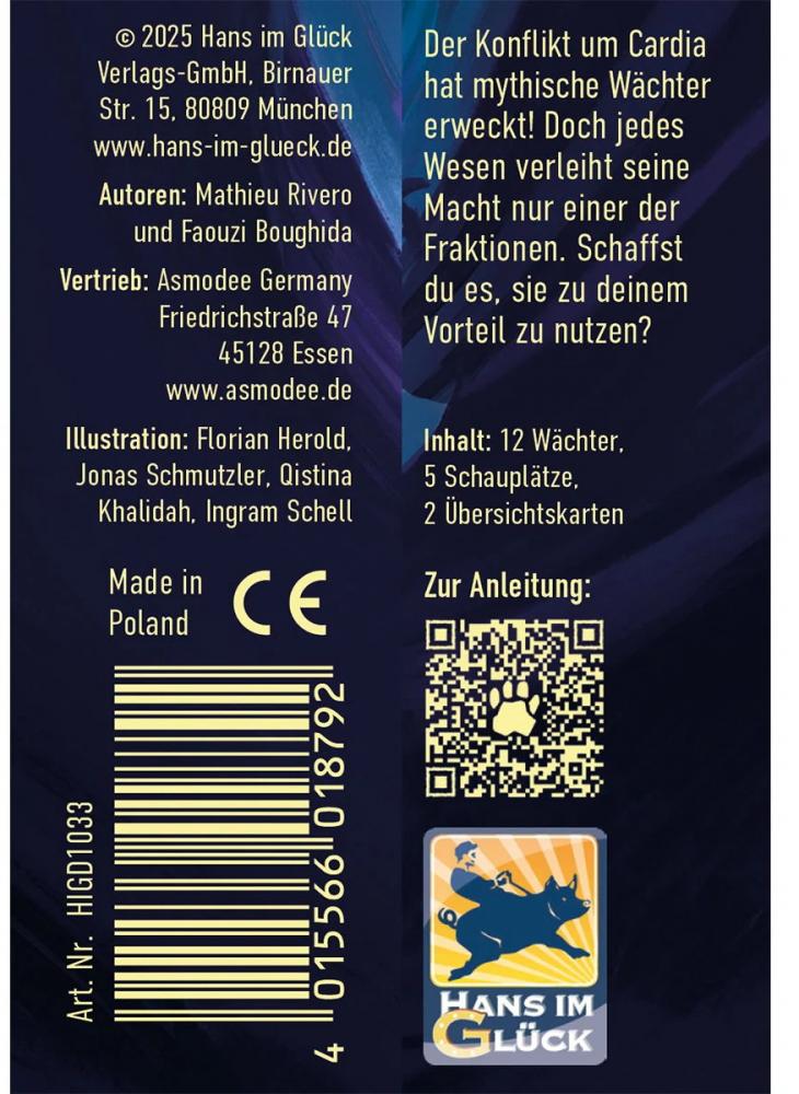 Hans im Glück Kartenspiel Strategiespiel Duell um Cardia Wächter der Wildnis HIGD1033