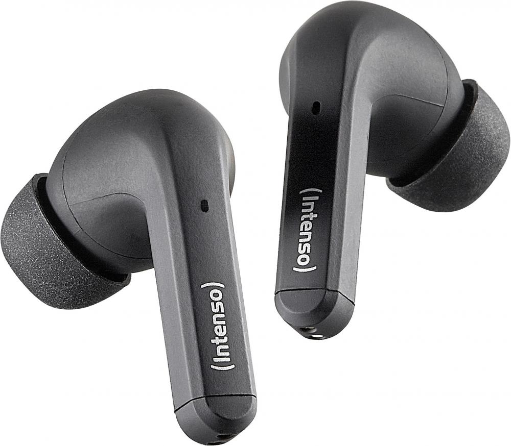 Intenso True Wireless Kopfhörer T300A Bluetooth Buds mit Akku schwarz