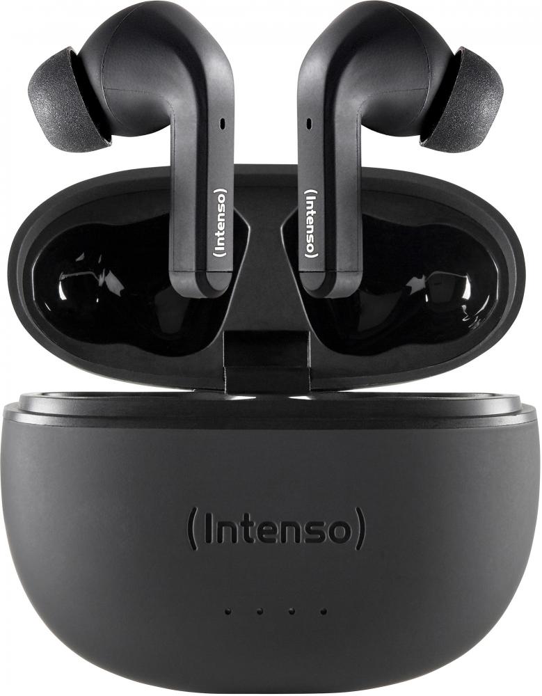 Intenso True Wireless Kopfhörer T300A Bluetooth Buds mit Akku schwarz