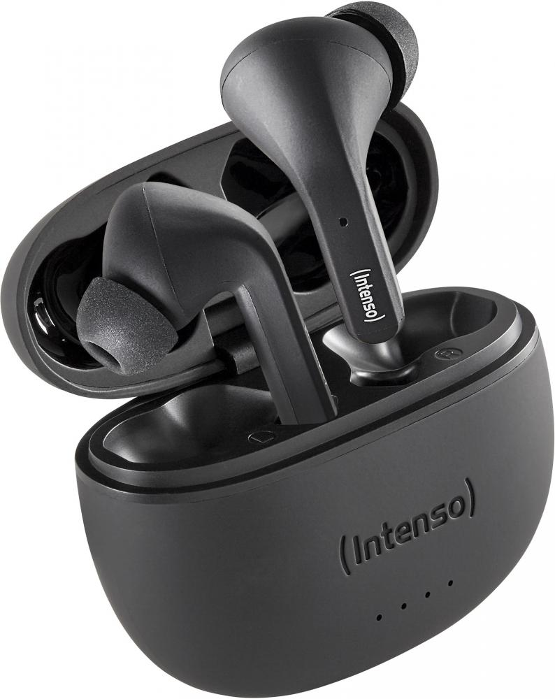 Intenso True Wireless Kopfhörer T300A Bluetooth Buds mit Akku schwarz