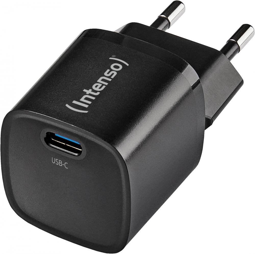 Intenso Ladegerät Power Adapter 30 Watt W30C² GaN 1x USB-C für 1 Gerät schwarz