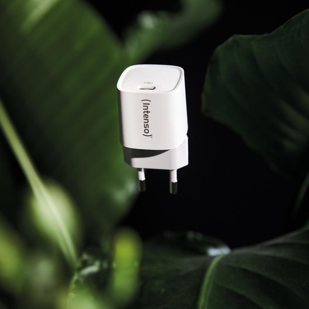 Intenso Ladegerät Power Adapter 30 Watt W30C² GaN 1x USB-C für 1 Gerät weiß