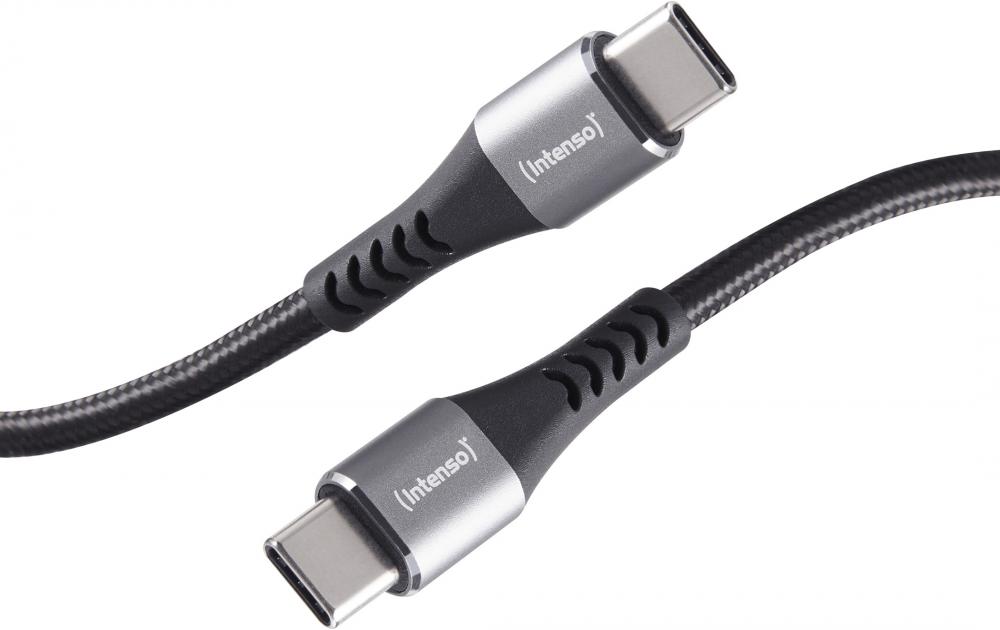 Intenso USB Kabel C315C Typ C - TYP C Nylon 1,5m max. 60W schwarz