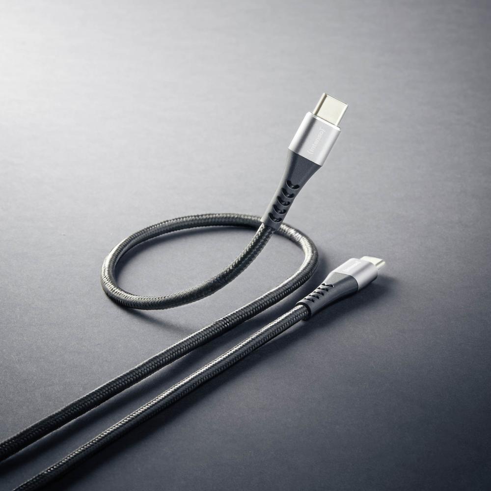 Intenso USB Kabel C315C Typ C - TYP C Nylon 1,5m max. 60W schwarz