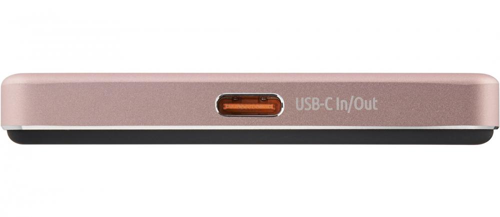 Intenso Powerbank MW5000 magnetische Fixierung MagSafe kompatibel PD 3.0 5000 mAh USB Typ C rosé