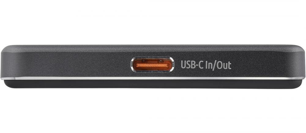 Intenso Powerbank MW5000 magnetische Fixierung MagSafe kompatibel PD 3.0 5000 mAh USB Typ C grau