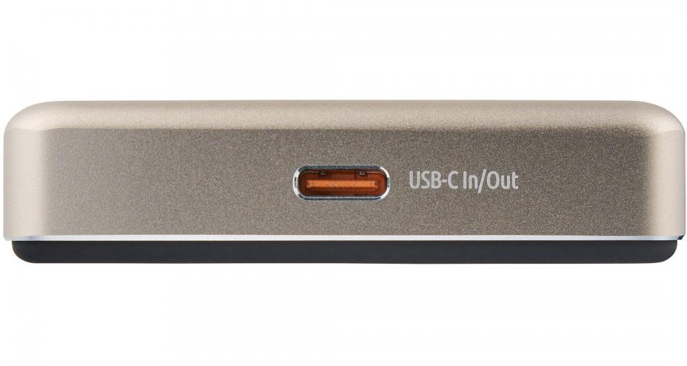 Intenso Powerbank MW10000 magnetische Fixierung MagSafe kompatibel PD 3.0 10000 mAh USB C champagner