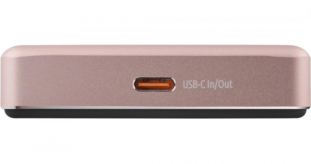 Intenso Powerbank MW10000 magnetische Fixierung MagSafe kompatibel PD 3.0 10000 mAh USB Typ C rosé