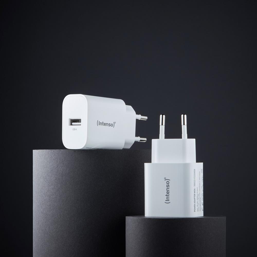 Intenso Ladegerät Power Adapter 5 Watt W5A 1x USB-A für 1 Gerät weiß Doppelpack