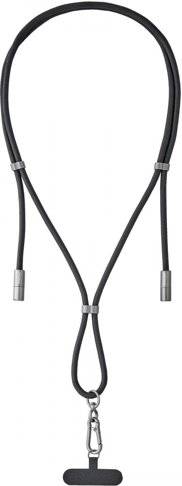 Intenso Cell Phone Charging Lanyard Handykette als Ladekabel Datenkabel 2 x USB-C bis 1,65m schwarz