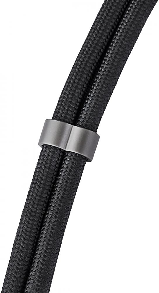 Intenso Cell Phone Charging Lanyard Handykette als Ladekabel Datenkabel 2 x USB-C bis 1,65m schwarz