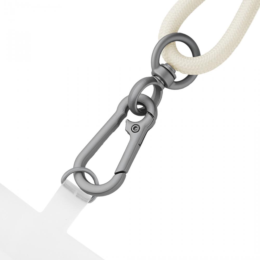 Intenso Cell Phone Charging Lanyard Handykette als Ladekabel Datenkabel 2 x USB-C bis 1,65m beige