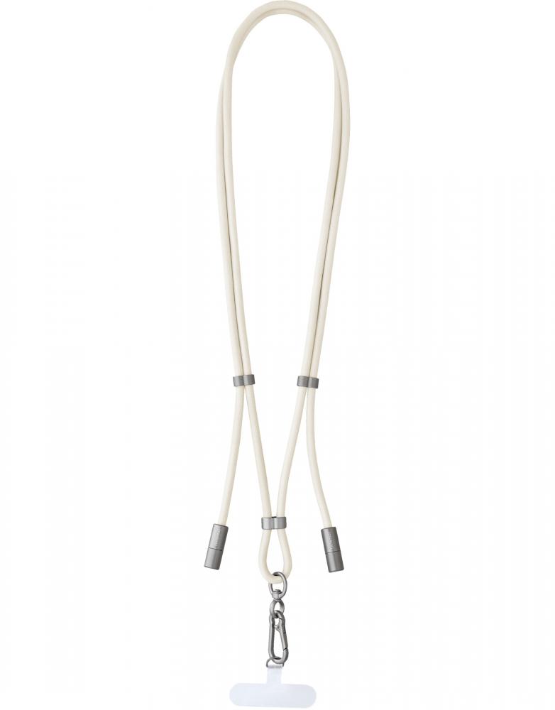 Intenso Cell Phone Charging Lanyard Handykette als Ladekabel Datenkabel 2 x USB-C bis 1,65m beige
