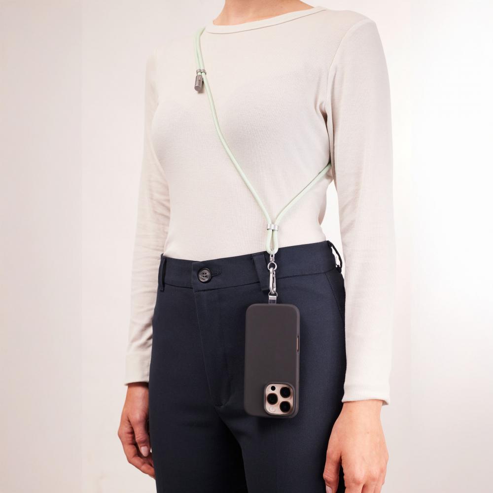 Intenso Cell Phone Charging Lanyard Handykette als Ladekabel Datenkabel 2 x USB-C bis 1,65m grün
