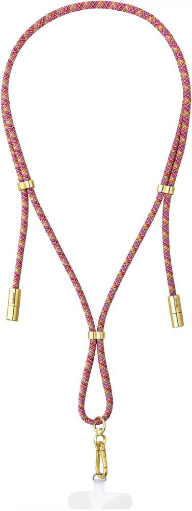 Intenso Cell Phone Charging Lanyard Handykette als Ladekabel Datenkabel 2 x USB-C bis 1,65m neon mix