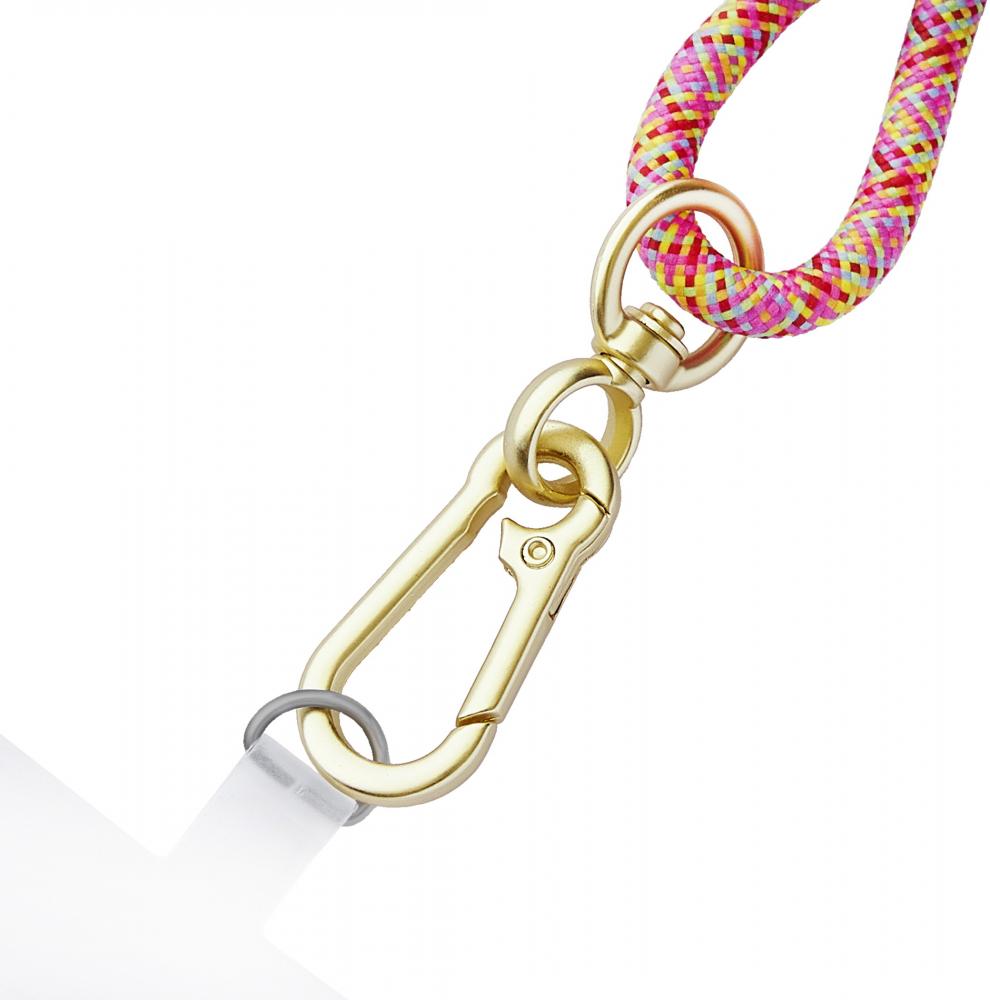 Intenso Cell Phone Charging Lanyard Handykette als Ladekabel Datenkabel 2 x USB-C bis 1,65m neon mix