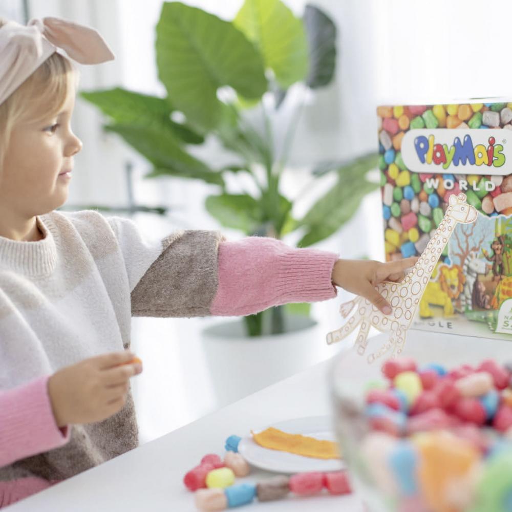 PlayMais Bastel Kreativität Classic Jungle vorgestanzte Pappbögen 160373