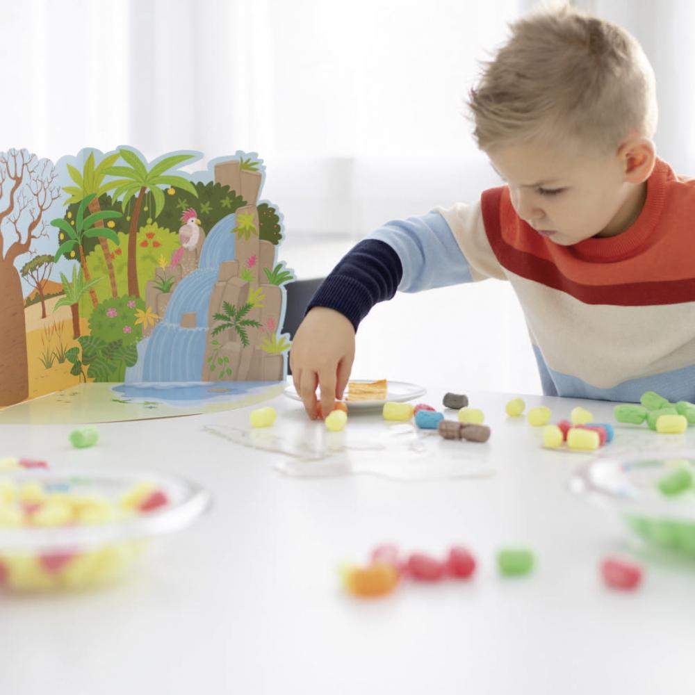 PlayMais Bastel Kreativität Classic Jungle vorgestanzte Pappbögen 160373