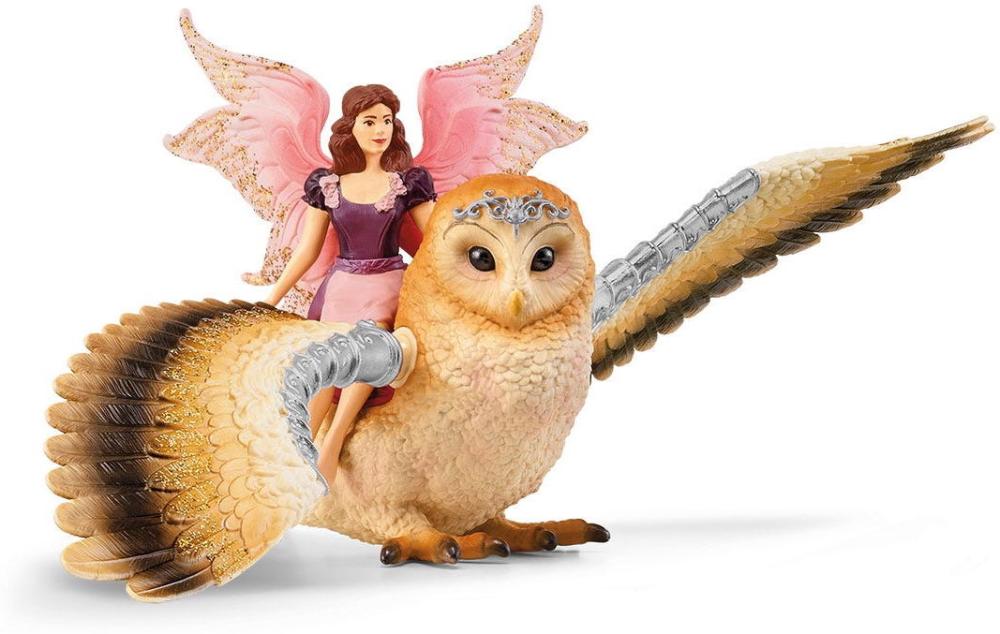 Schleich BAYALA® Elfe auf Glitzer-Eule Set 2 Teile 70789