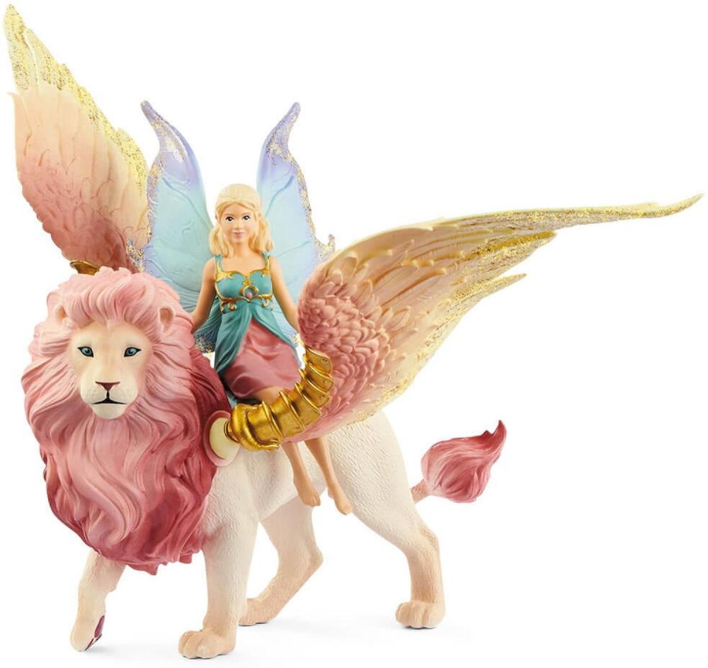 Schleich BAYALA® Elfe auf geflügeltem Löwe Set 4 Teile 70714