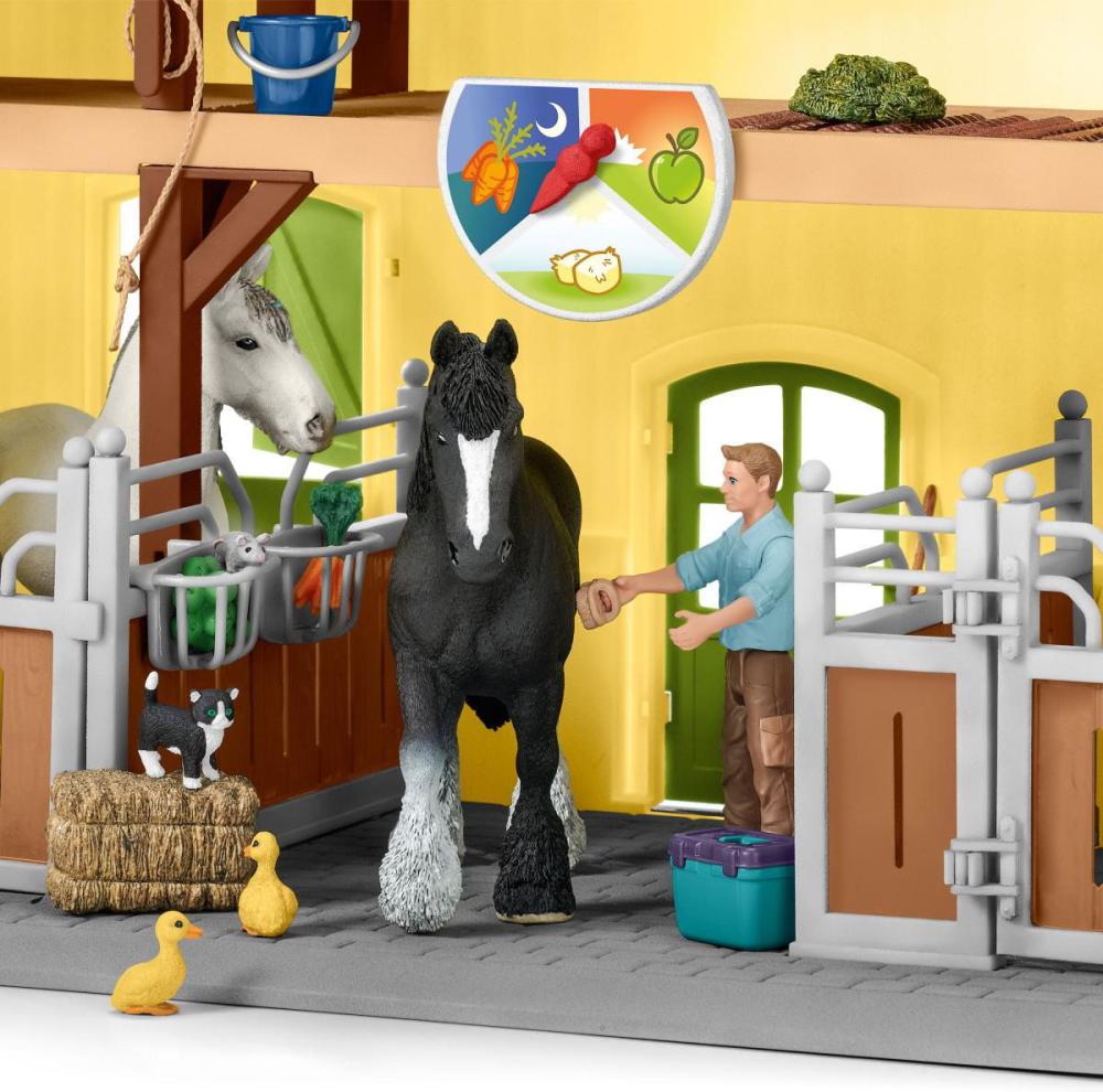 Schleich FARM WORLD Pferdestall Set 82 Teile 42485