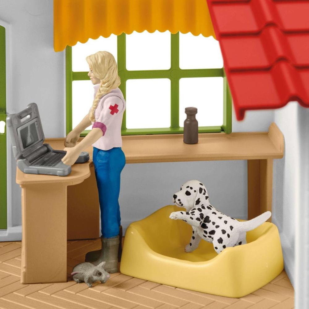 Schleich FARM WORLD Tierarzt-Praxis mit Haustieren Set 43 Teile 42502