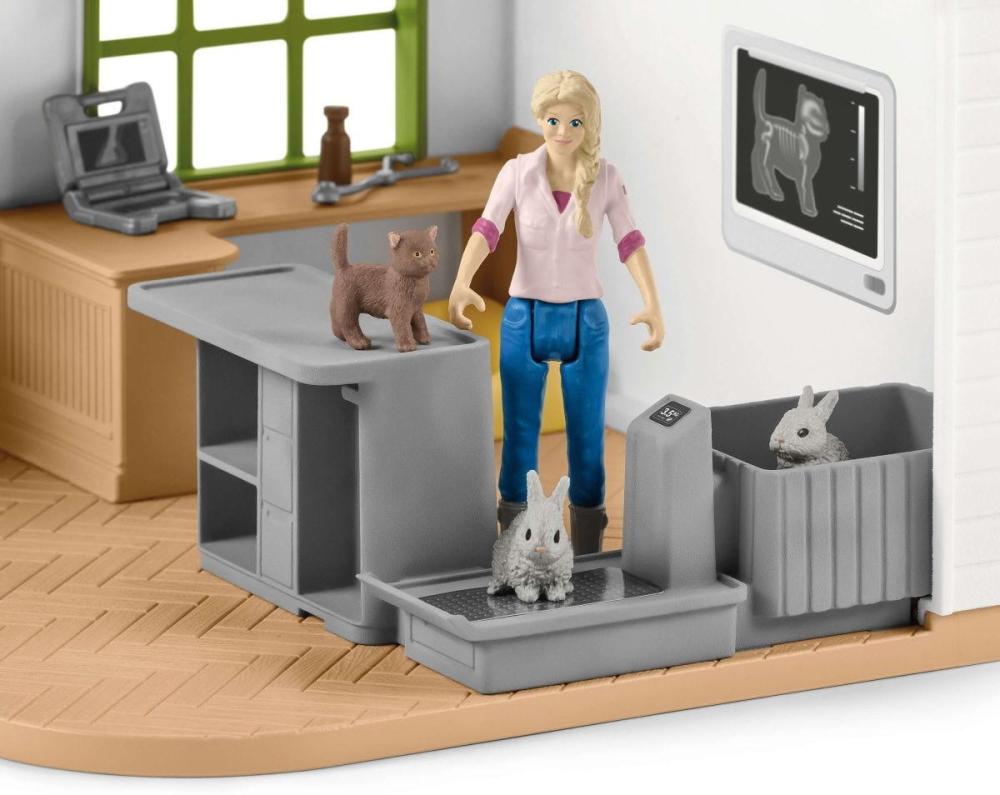 Schleich FARM WORLD Tierarzt-Praxis mit Haustieren Set 43 Teile 42502