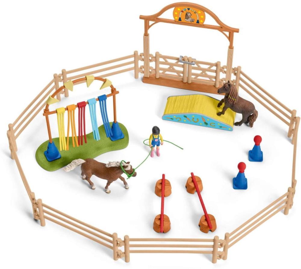 Schleich FARM WORLD Pony Agility Training Set 48 Teile 42481