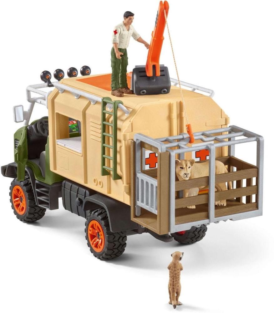 Schleich WILD LIFE Großer Truck Tierrettung Set 45 Teile 42475