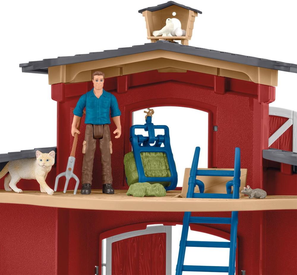 Schleich FARM WORLD Große Farm mit Tieren und Zubehör Set 64 Teile 42606