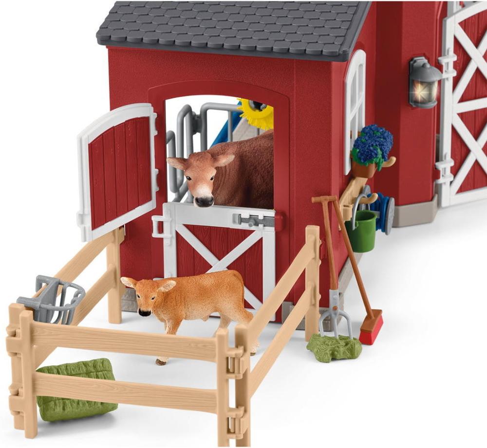 Schleich FARM WORLD Große Farm mit Tieren und Zubehör Set 64 Teile 42606
