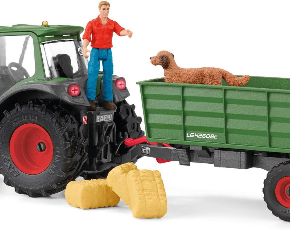 Schleich FARM WORLD Traktor mit Anhänger Set 50 Teile 42608