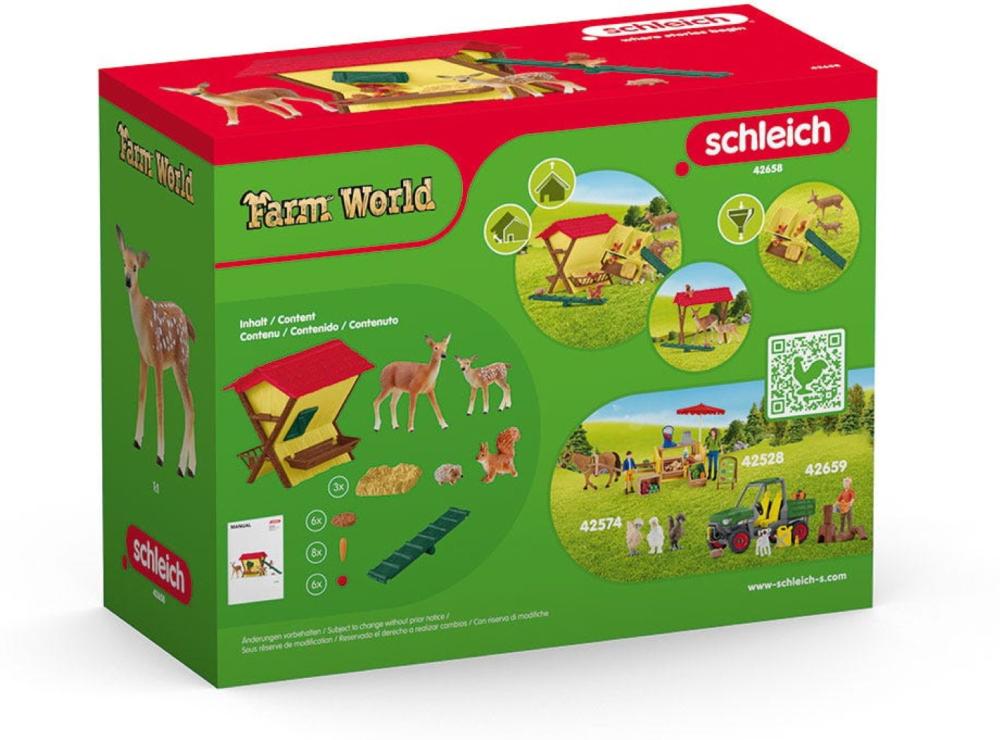 Schleich FARM WORLD Fütterung der Waldtiere Set 39 Teile 42658