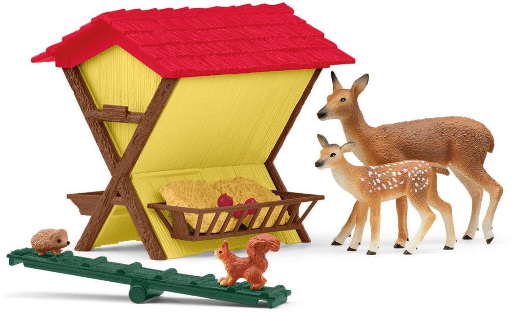 Schleich FARM WORLD Fütterung der Waldtiere Set 39 Teile 42658