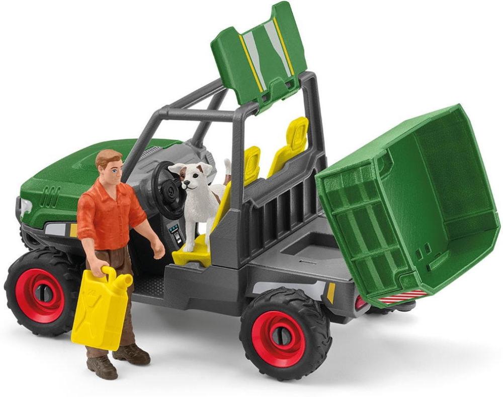 Schleich FARM WORLD Waldbauer mit Fahrzeug Set 49 Teile 42659
