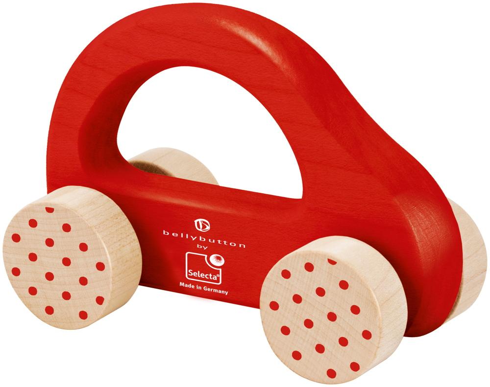Bellybutton by Selecta Exklusic Holz Rollspielzeug Schiebeauto Kleiner Flitzer rot 64007