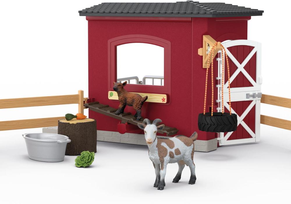 Schleich FARM WORLD Ziegenstall Set 31 Teile 42726
