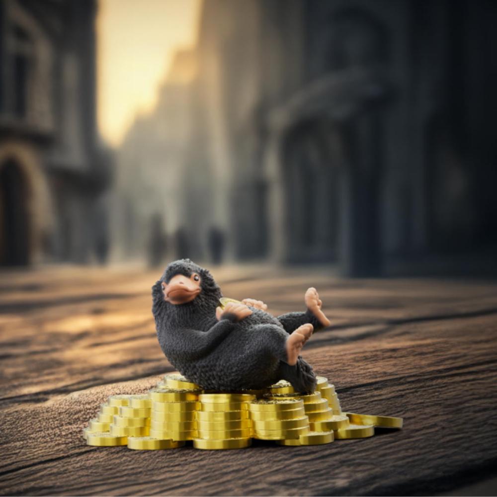 Schleich HARRY POTTER FANTASTIC BEASTS Niffler™ mit Gold Set 2 Teile 14905