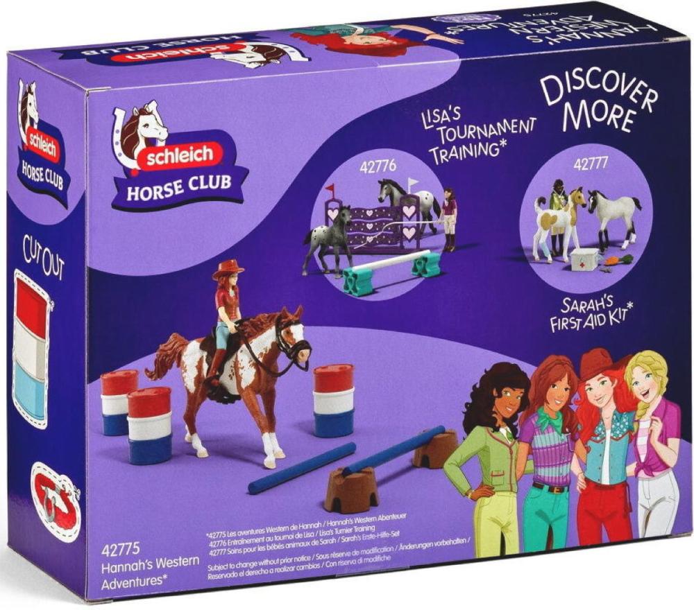 Schleich HORSE CLUB Hannah's Western Abenteuer Set 7 Teile 42775
