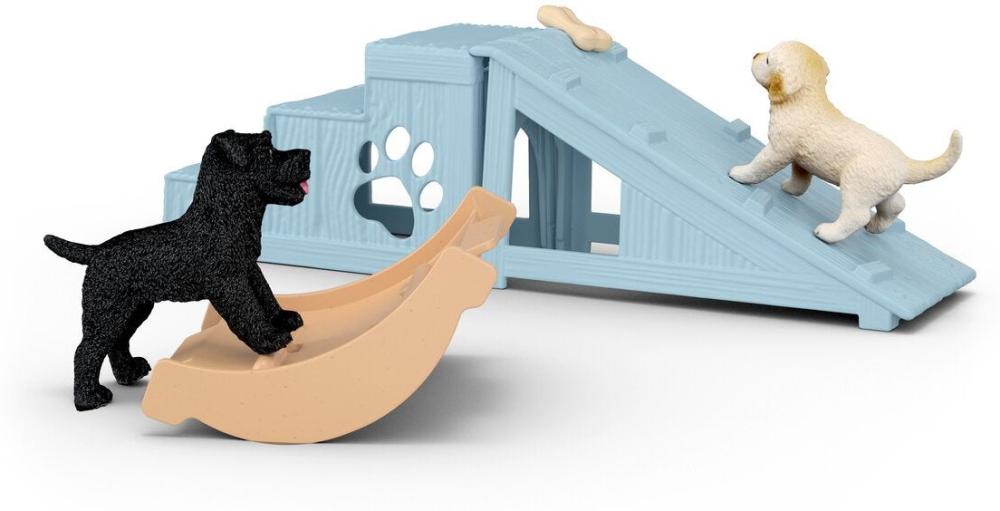Schleich FARM WORLD Abenteuerzeit für Welpen Set 12 Teile 42763