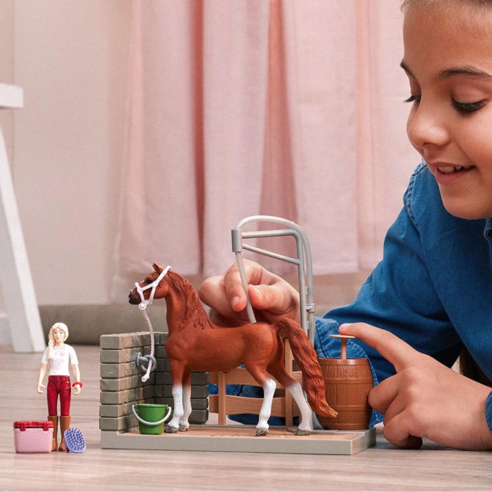 Schleich HORSE CLUB Sofia's Pferdewaschplatz Set 26 Teile 42792