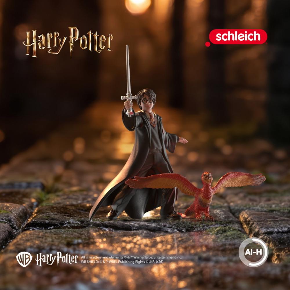 Schleich HARRY POTTER FANTASTIC BEASTS Harry & Fawkes™ mit Schwert Set 3 Teile 14994