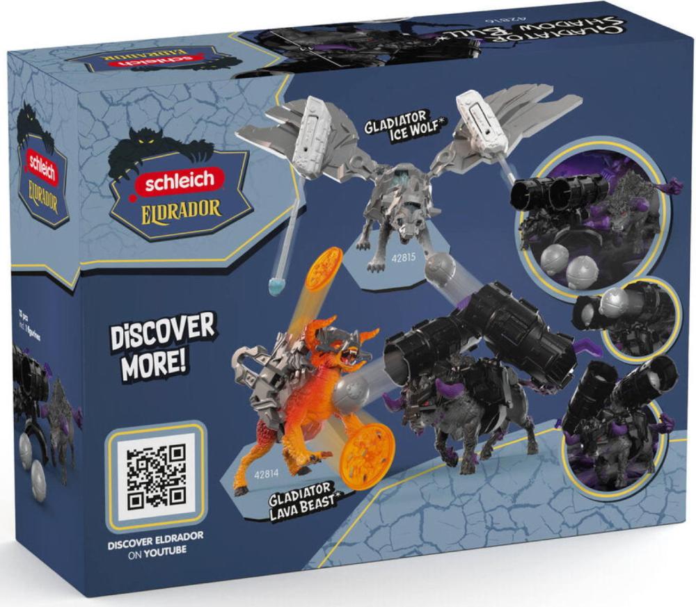 Schleich ELDRADOR® CREATURES Gladiator Schattenstier Set 13 Teile 42816